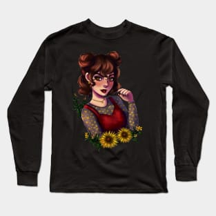 Sunflower Witch Long Sleeve T-Shirt